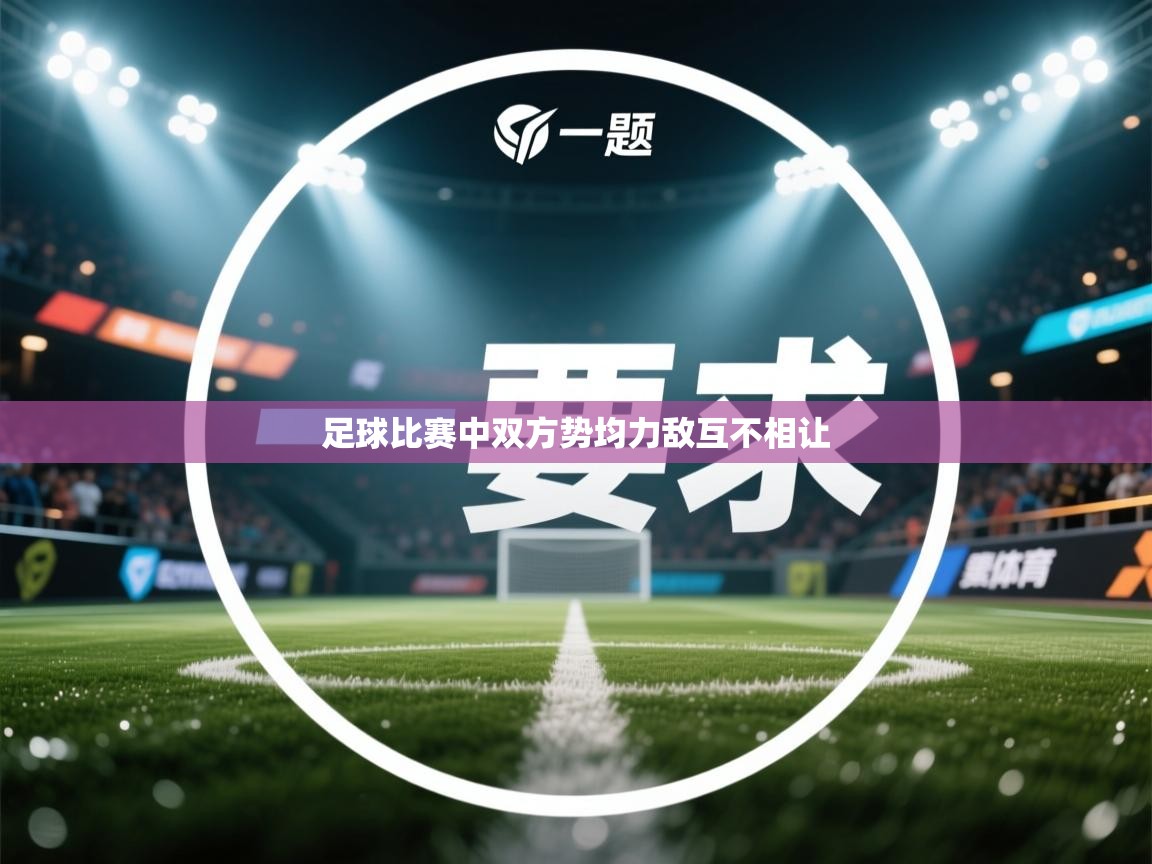 足球比赛中双方势均力敌互不相让  第1张